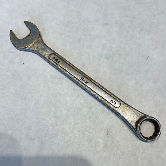 S-K C-20 5/8” Combination Wrench Alloy Forged In USA - Picture 3 of 5
